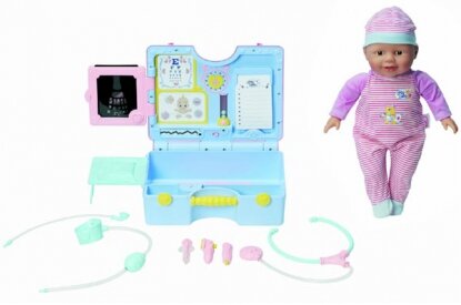903-094 Кукла 36 см с коляской CHOU CHOU
