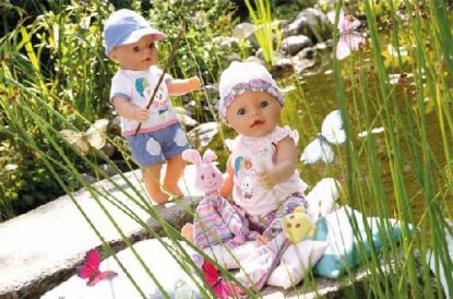 817-889 Zapf Creation Baby born Одежда и зверюшка